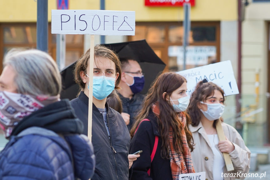 Protest kobiet w Krośnie