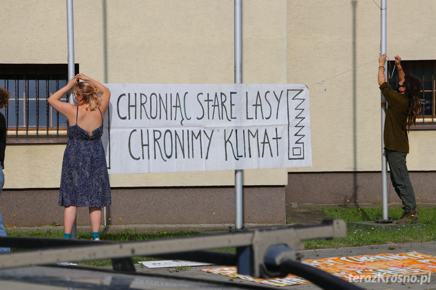 Protest pod RDLP w Krośnie