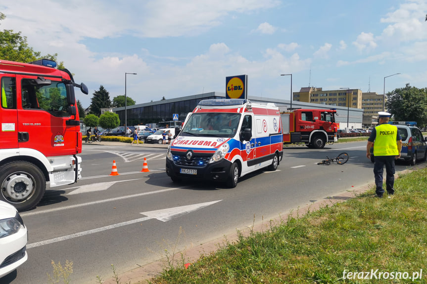 Wypadek na Lwowskiej w Krośnie