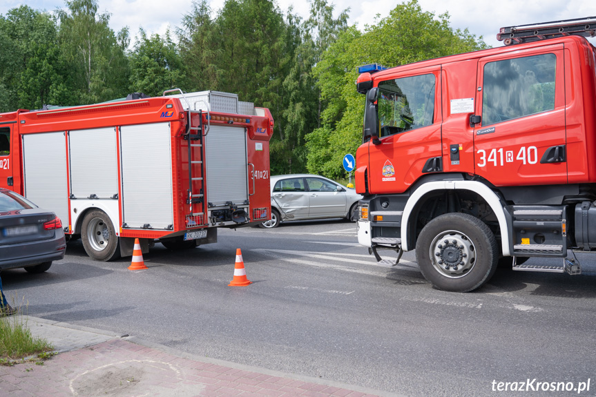 Wypadek w Krośnie na skrzyżowaniu...