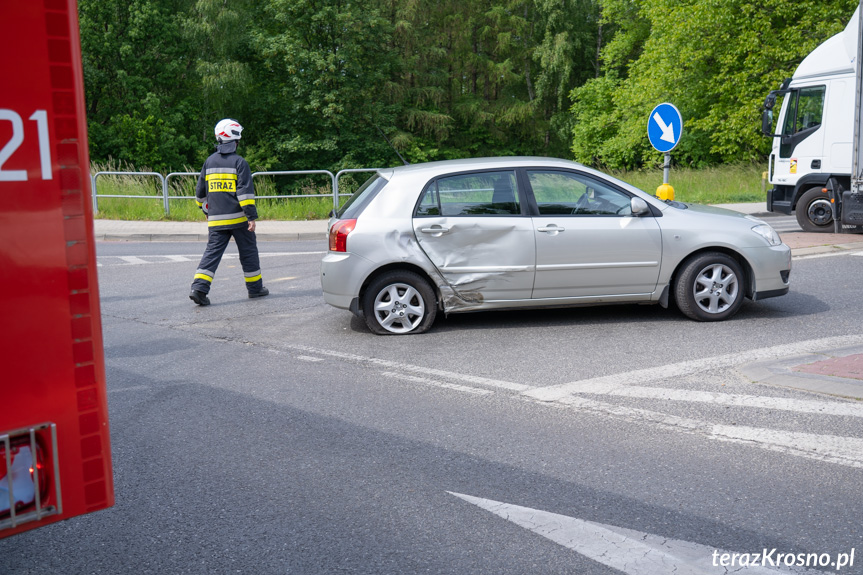 Wypadek w Krośnie na skrzyżowaniu...