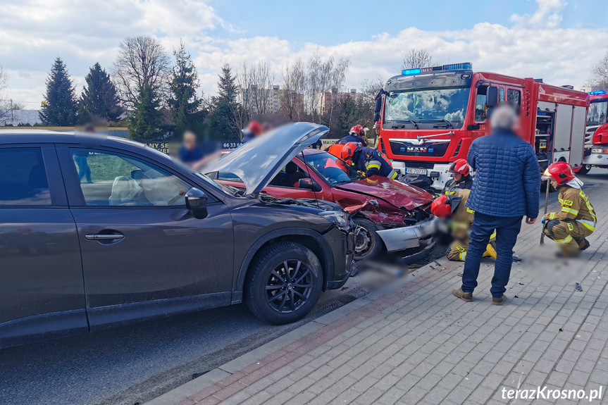 Wypadek w Krośnie