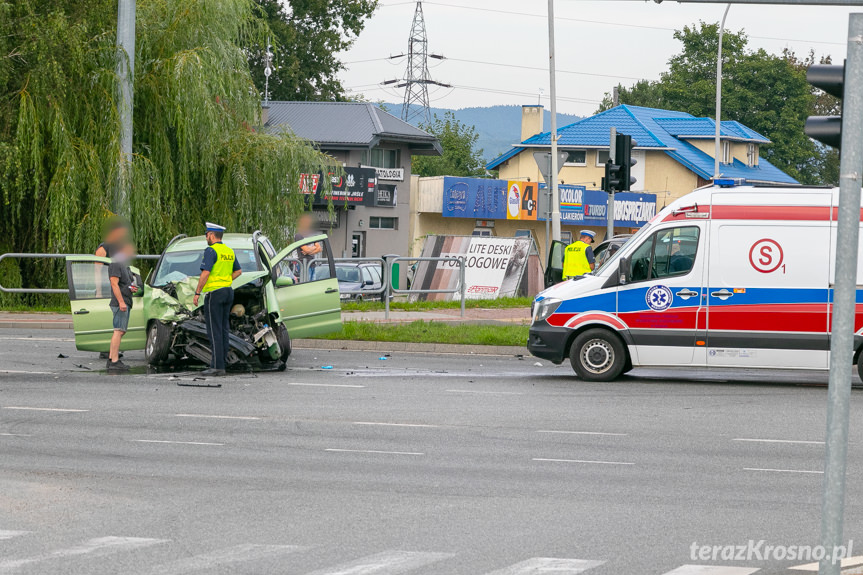 Wypadek w Krośnie
