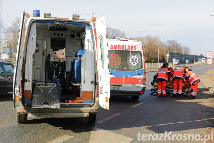 Zderzenie 4 samochodów w Krośnie