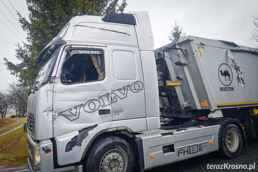 Zderzenie ciężarówek w Iwli