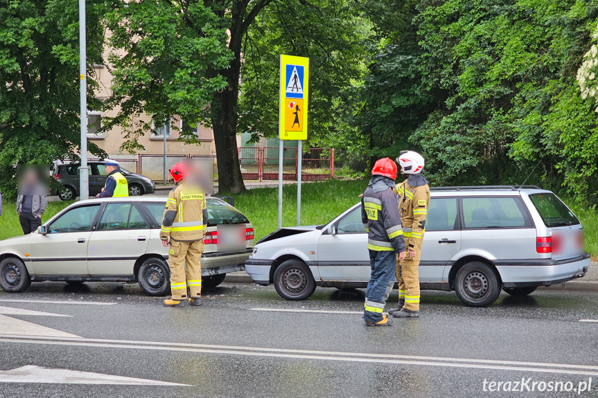 Zderzenie czterech samochodów w Krośnie