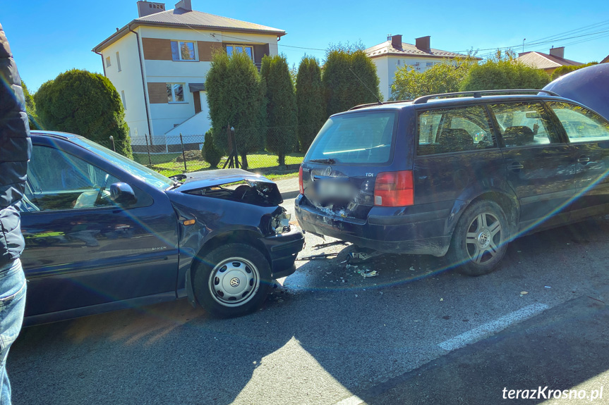 Zderzenie dwóch samochodów w Świerzowej Polskiej