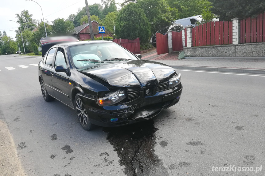 Zderzenie trzech samochodów w Iwoniczu