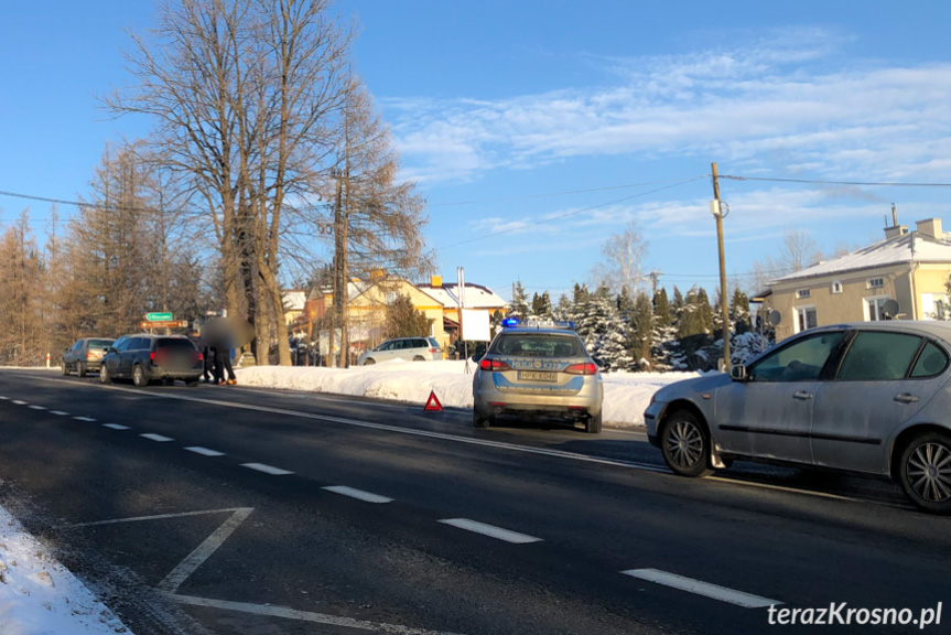 Zderzenie w Klimkówce trzech samochodów