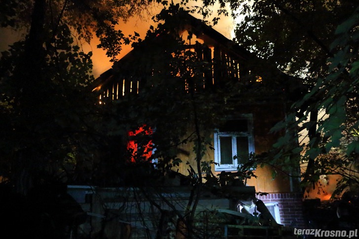 Krosno: Pożar domu na ul. Nad Lubatówką