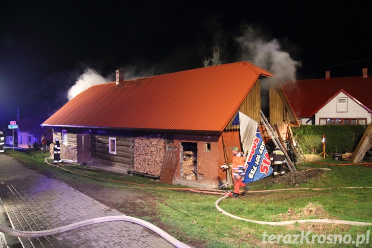 Pożar domu w Miejscu Piastowym