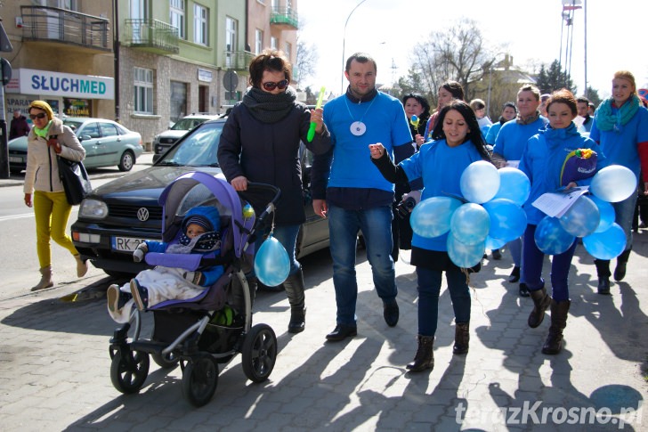 Niebieski marsz w Krośnie