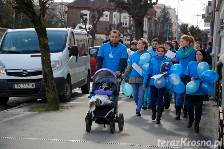 Niebieski marsz w Krośnie