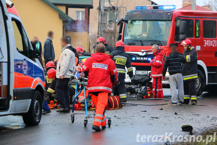 Wypadek w Krośnie na ul. Baczyńskiego