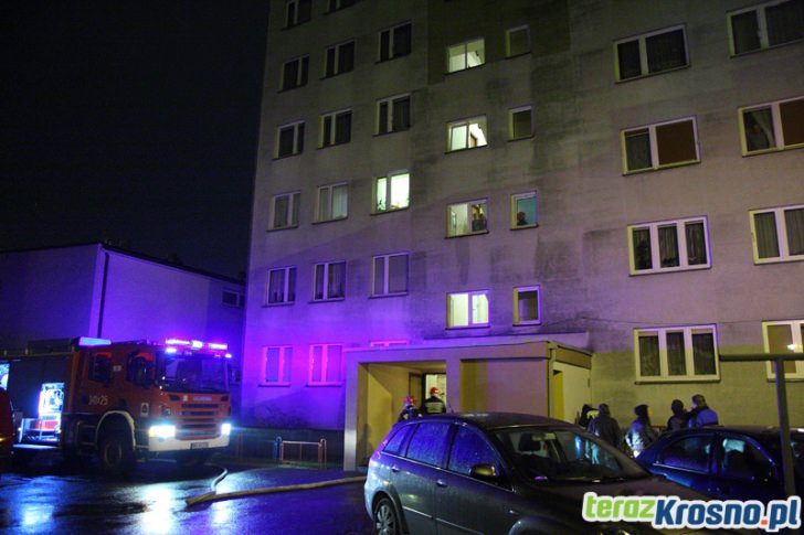 Pożar w bloku przy ul. Krakowskiej