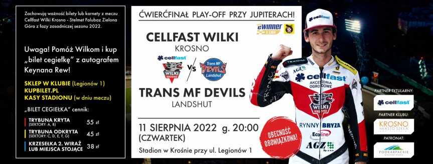 Cellfast Wilki Krosno - Trans MF Devils Landshut