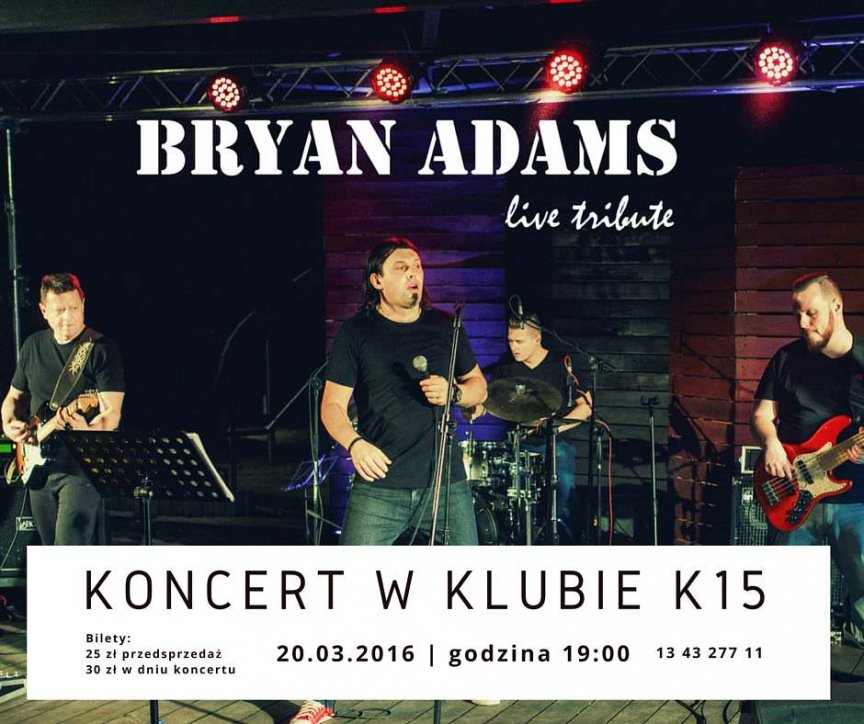 Koncert Bryan Adams Live Tribute PL