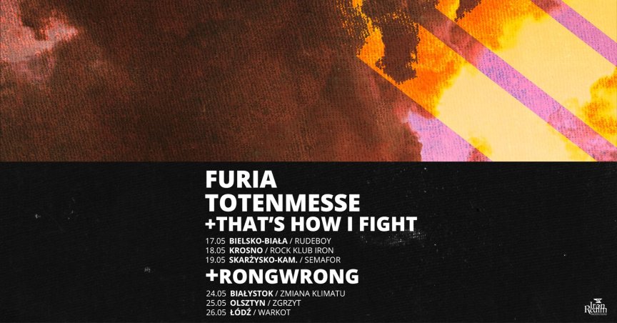 Koncert Furia, Totenmesse, That’s How I Fight w Rock Klub Iron
