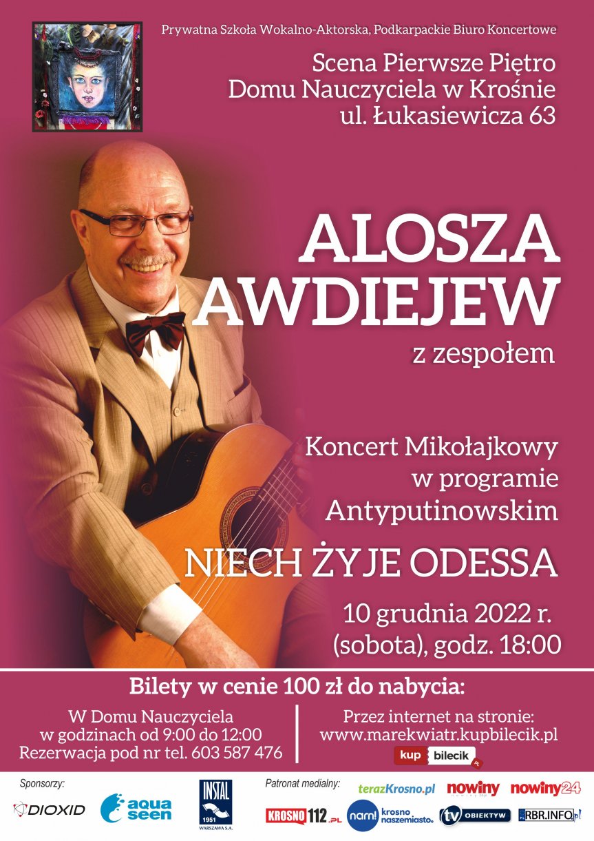 Koncert mikołajkowy Aloszy Awdiejewa w Krośnie
