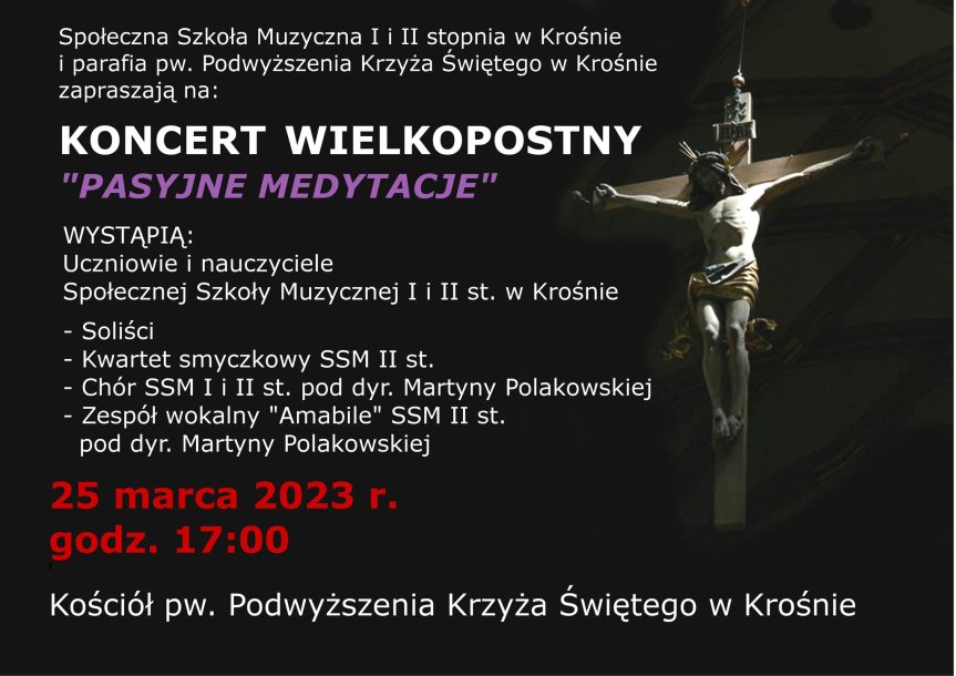 Koncert Wielkopostny "Pasje Medytacje" w Krośnie