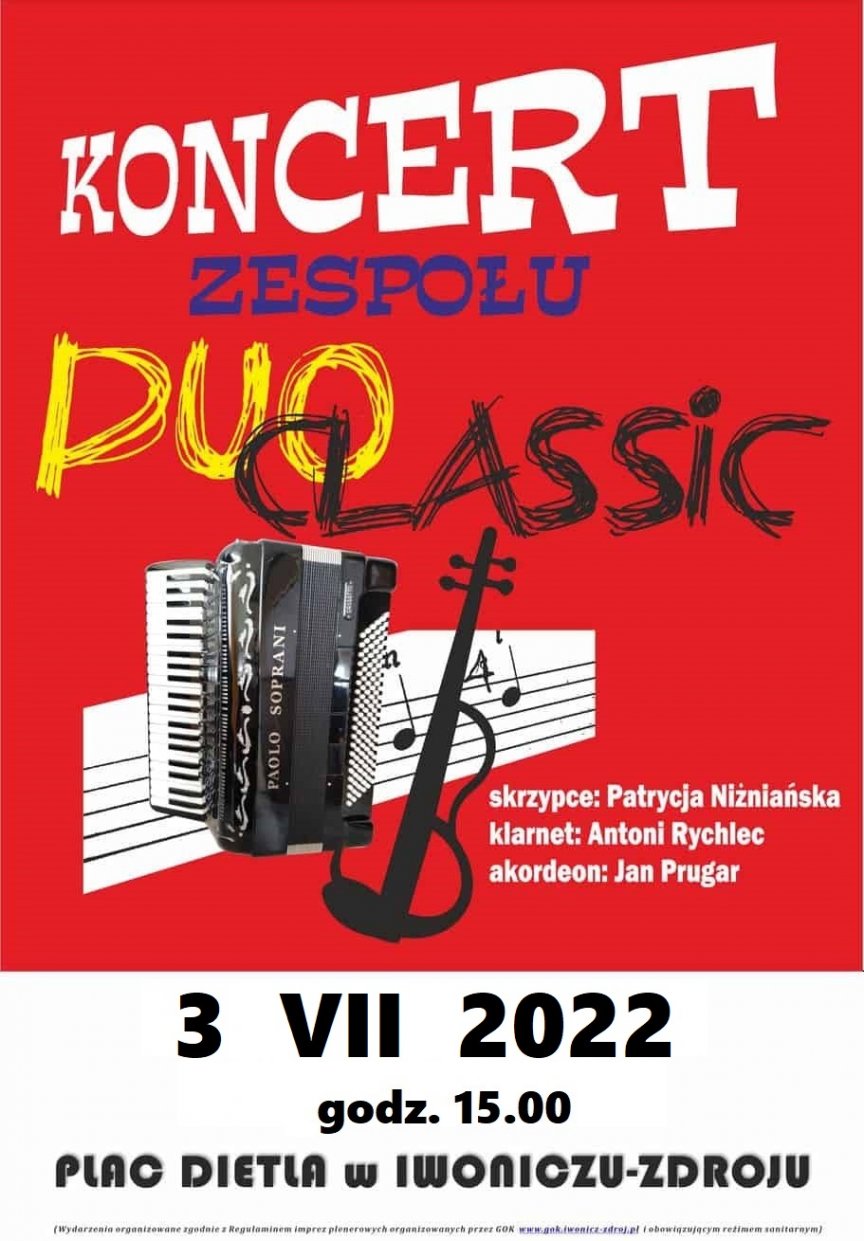Koncert zespołu Duo Classic w Iwoniczu-Zdroju