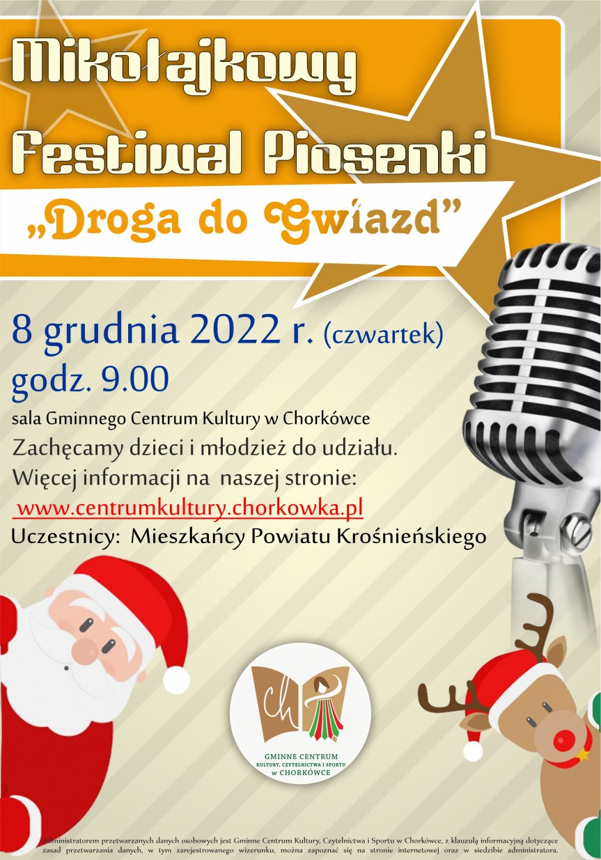 Mikołajkowy Festiwal Piosenki "Droga do Gwiazd" w Chorkówce