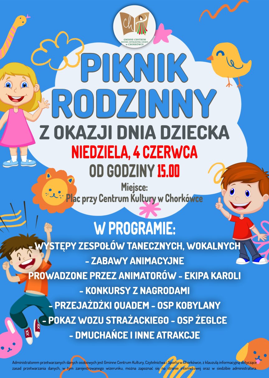 Piknik Rodzinny z okazji Dnia Dziecka w Chorkówce - 04.06.2023
