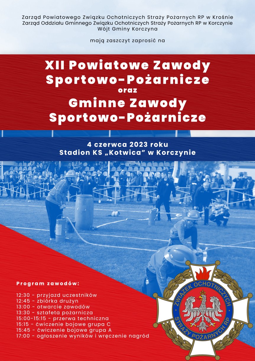 Powiatowe i Gminne Zawody Sportowo - Pożarnicze w Korczynie