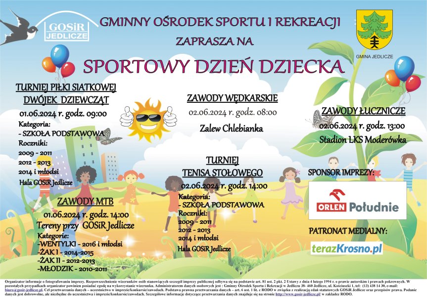 Sportowy Dzień Dziecka w gminie Jedlicze