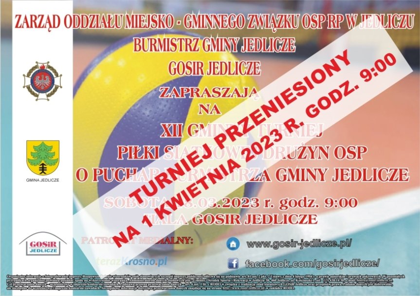 XII Gminny Turniej Piłki Siatkowej Drużyn OSP o Puchar Burmistrza Gminy Jedlicze
