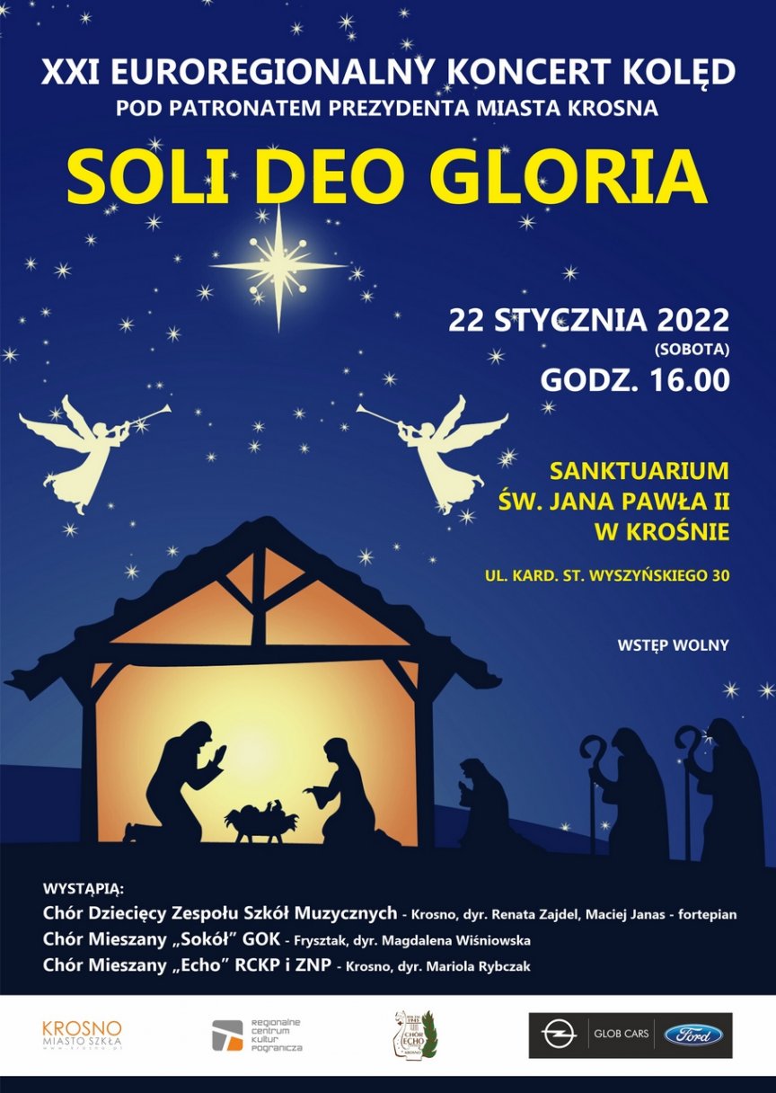 XXI Euroregionalny Koncert Kolęd "Soli Deo Gloria"