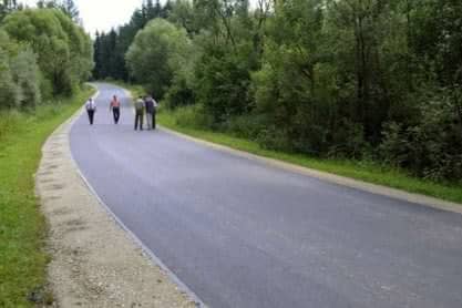 Droga powiatowa Ropianka - Olchowiec po remoncie