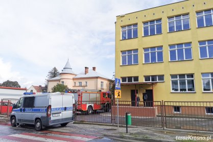 Ewakuacja w szkole przy ul. Magurów w Krośnie