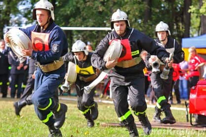 Gminne Zawody sportowo - pożarnicze w Wojkówce