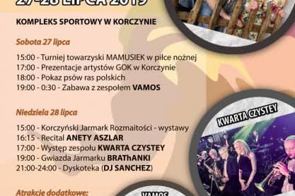 Jarmark Korczyński 2019 - Program