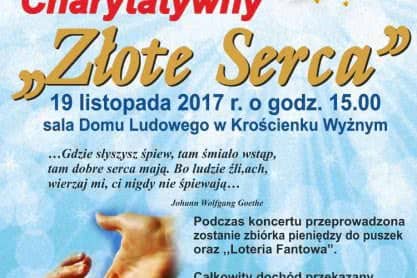 Koncert Charytatywny "Złote Serca" - zaproszenie