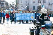 Niebieski marsz przeszedł przez Krosno
