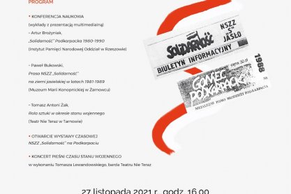 "NSZZ 'Solidarność' na Podkarpaciu" - zaproszenie