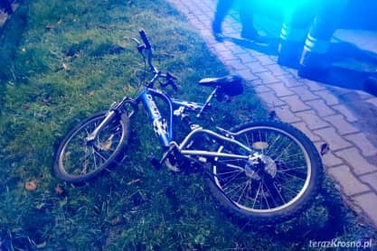 Potrącenie rowerzysty w Korczynie