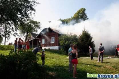 Pożar domu w Kopytowej