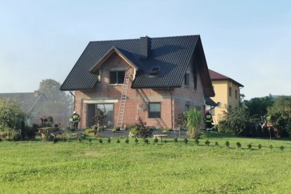Pożar domu w Korczynie -  Spornem