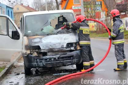 Pożar samochodu na Czajkowskiego
