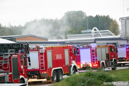 Pożar w hali produkcyjnej w Rymanowie
