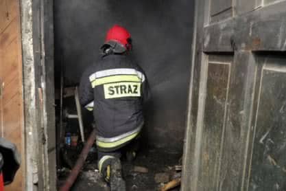 Pożar w kotłowni budynku mieszkalnego w Jedliczu