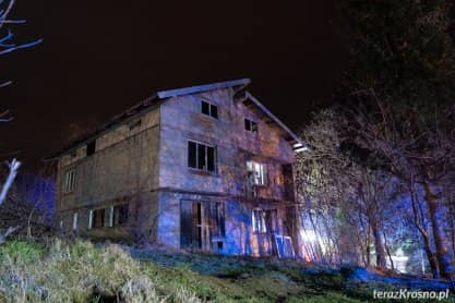 Pożar w domu w Lubatówce