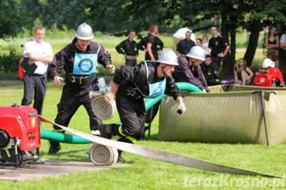 Strażacy z Jedlicza i Krosna rywalizowali w zawodach sportowo-pożarniczych