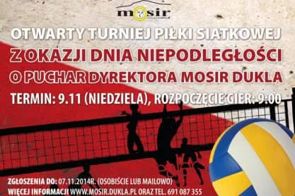 Turniej Piłki Siatkowej z okazji Dnia Niepodległości - zaproszenie