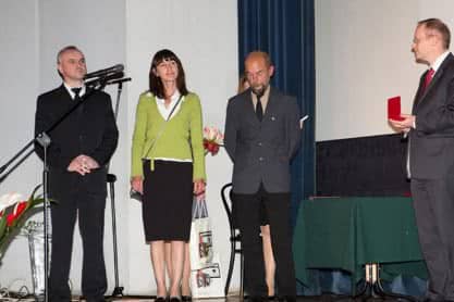 Od lewej: Lesław Wilk, Dorota Kiełtyka, Piotr Kiełtyka