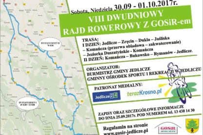 VIII Dwudniowy Rajd Rowerowy z GOSiR Jedlicze - zaproszenie