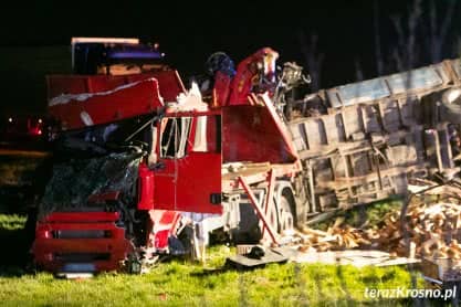 Wypadek w Besku, DK28 zablokowana 